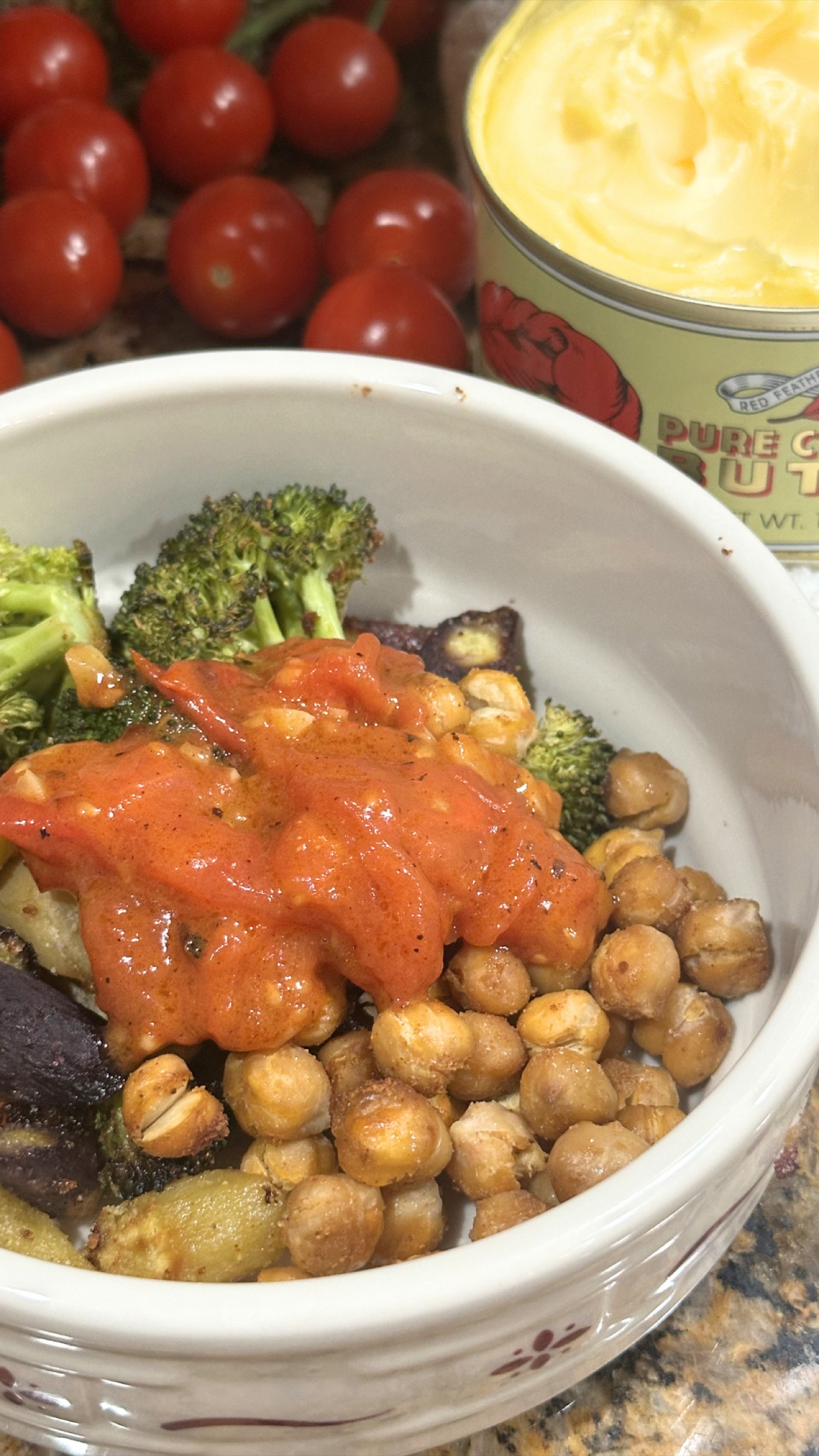 Oven Roasted Veggie Bowl