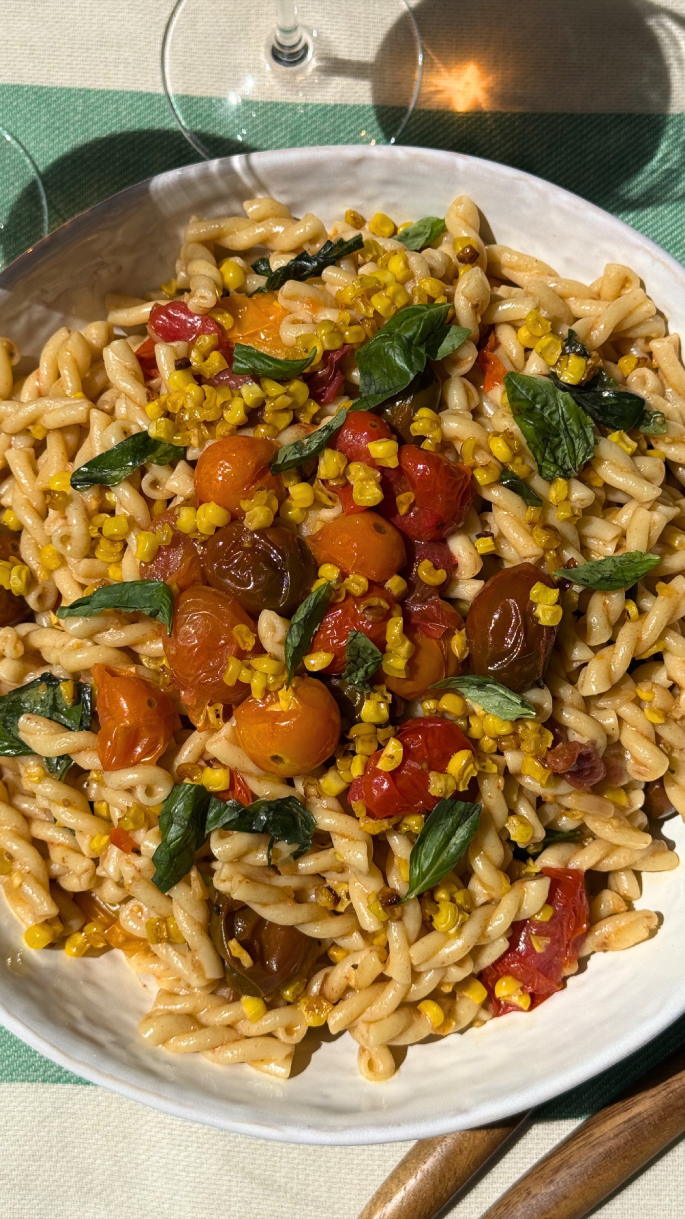 Roasted Tomato & Summer Corn Pasta